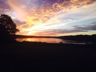 sunset on the canal trail